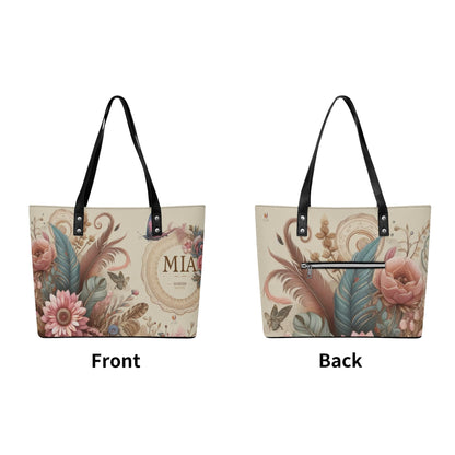 Mia Women PU Leather Tote Bag