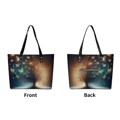 Mia Women PU Leather Tote Bag