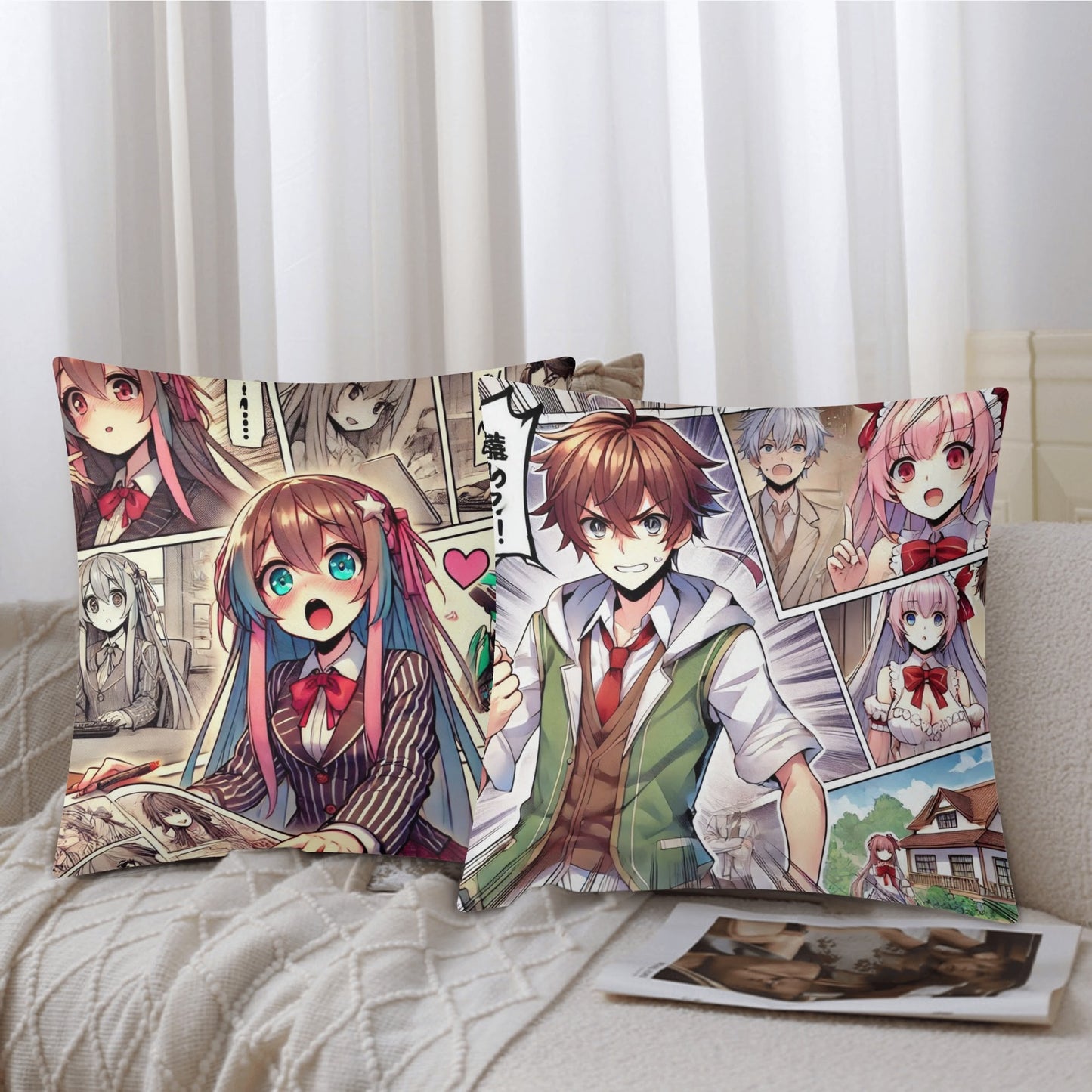 Mias Double Sided Pillow Covers