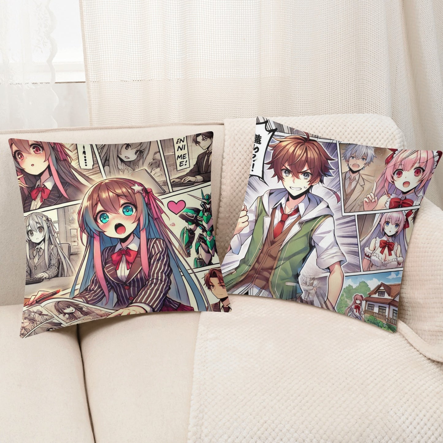 Mias Double Sided Pillow Covers