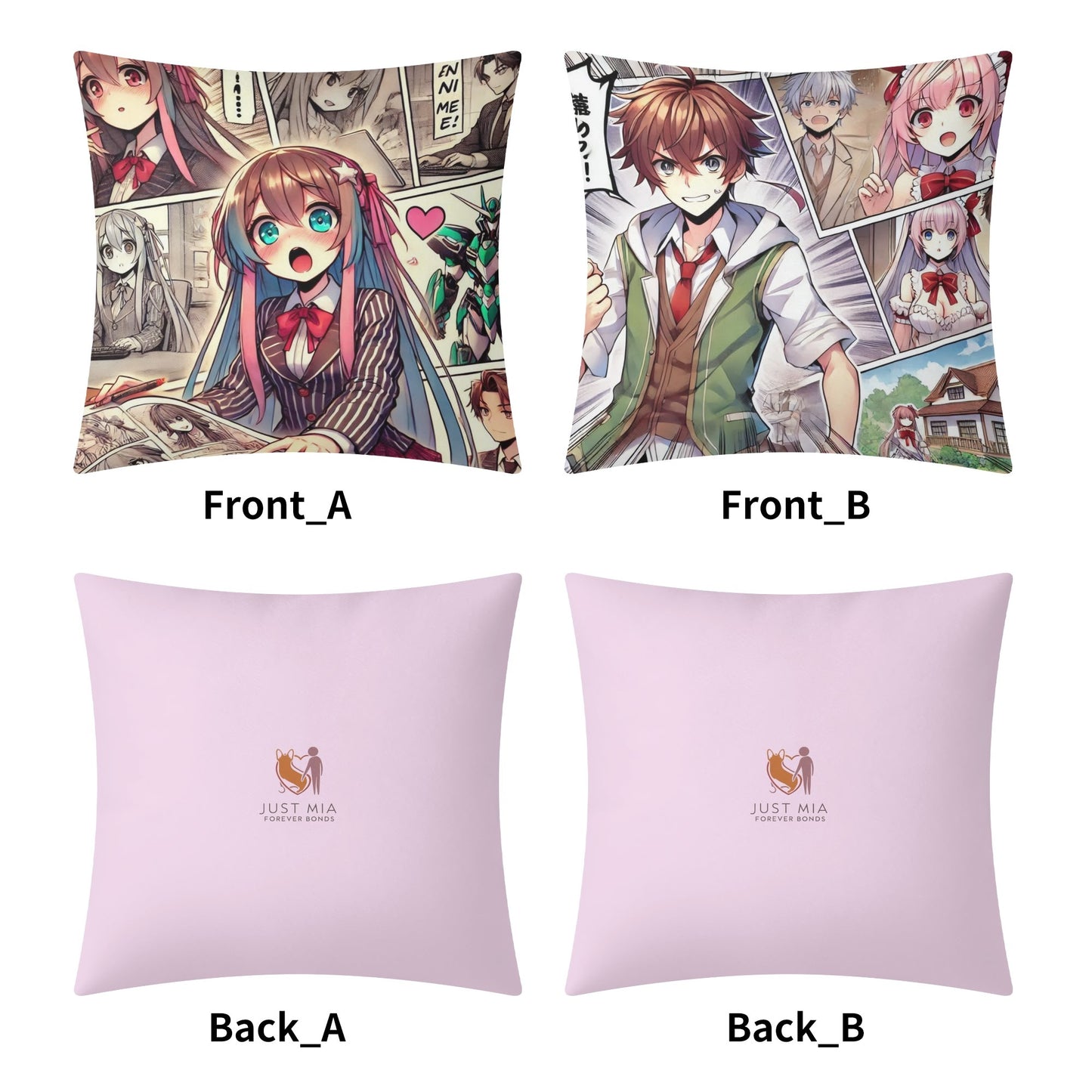 Mias Double Sided Pillow Covers