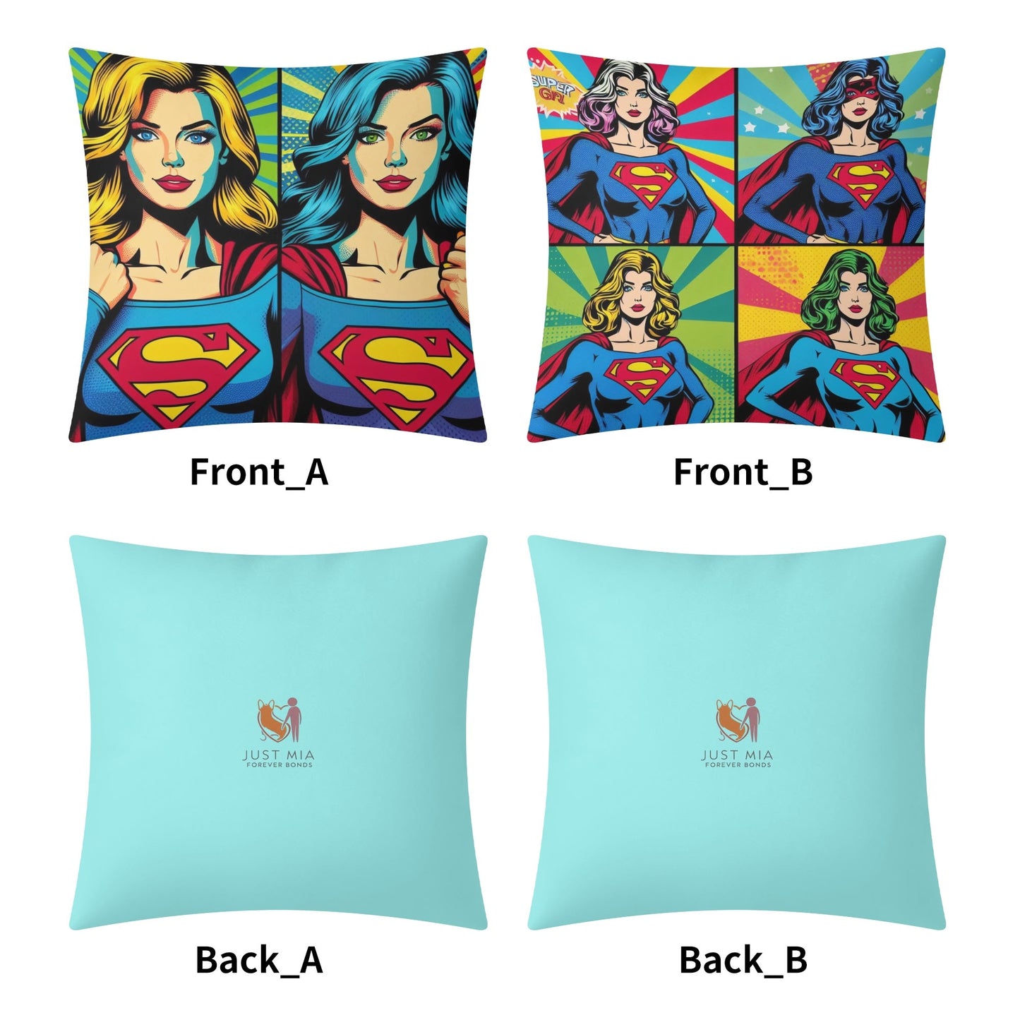 Mias Double Sided Pillow Covers