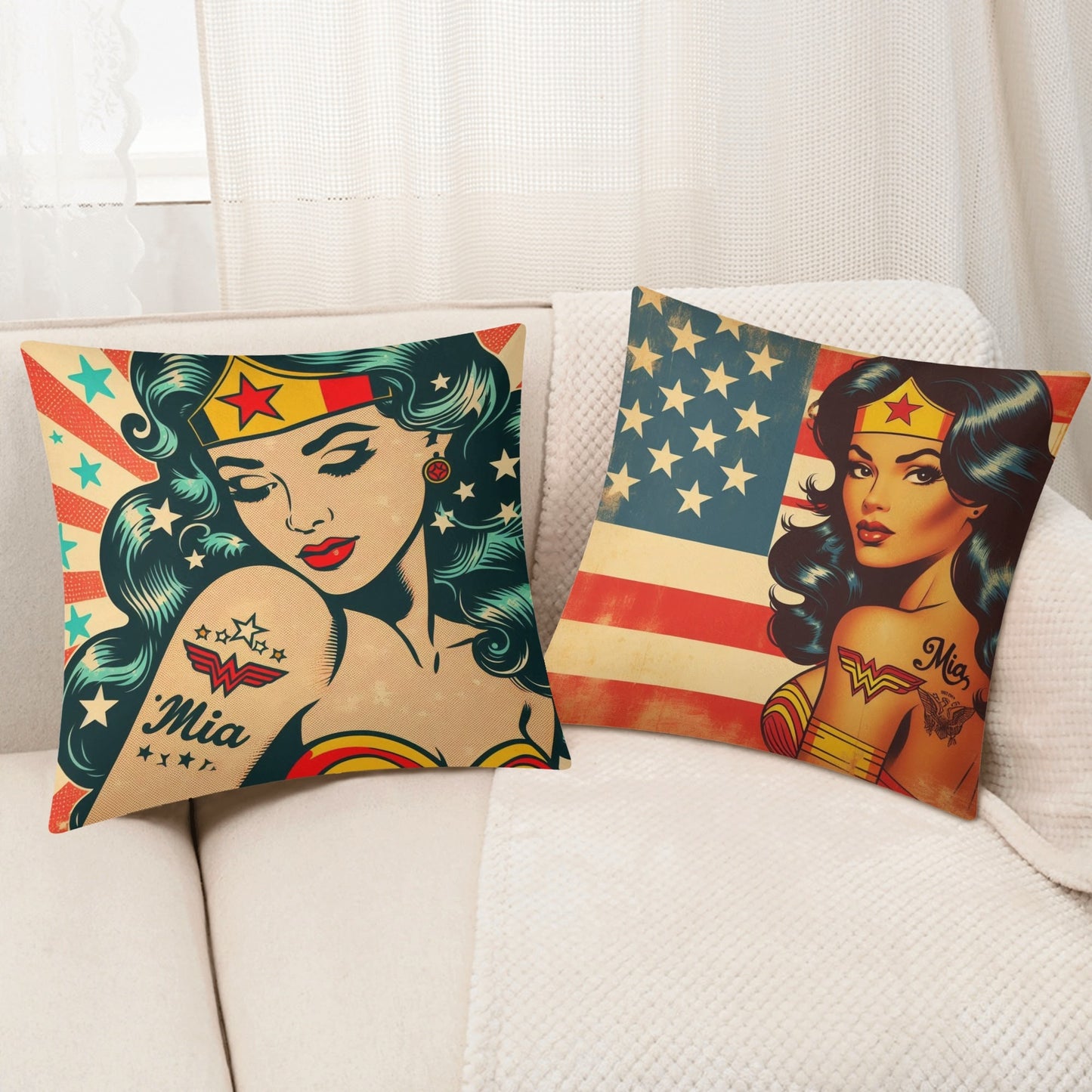 Mias Double Sided Pillow Covers