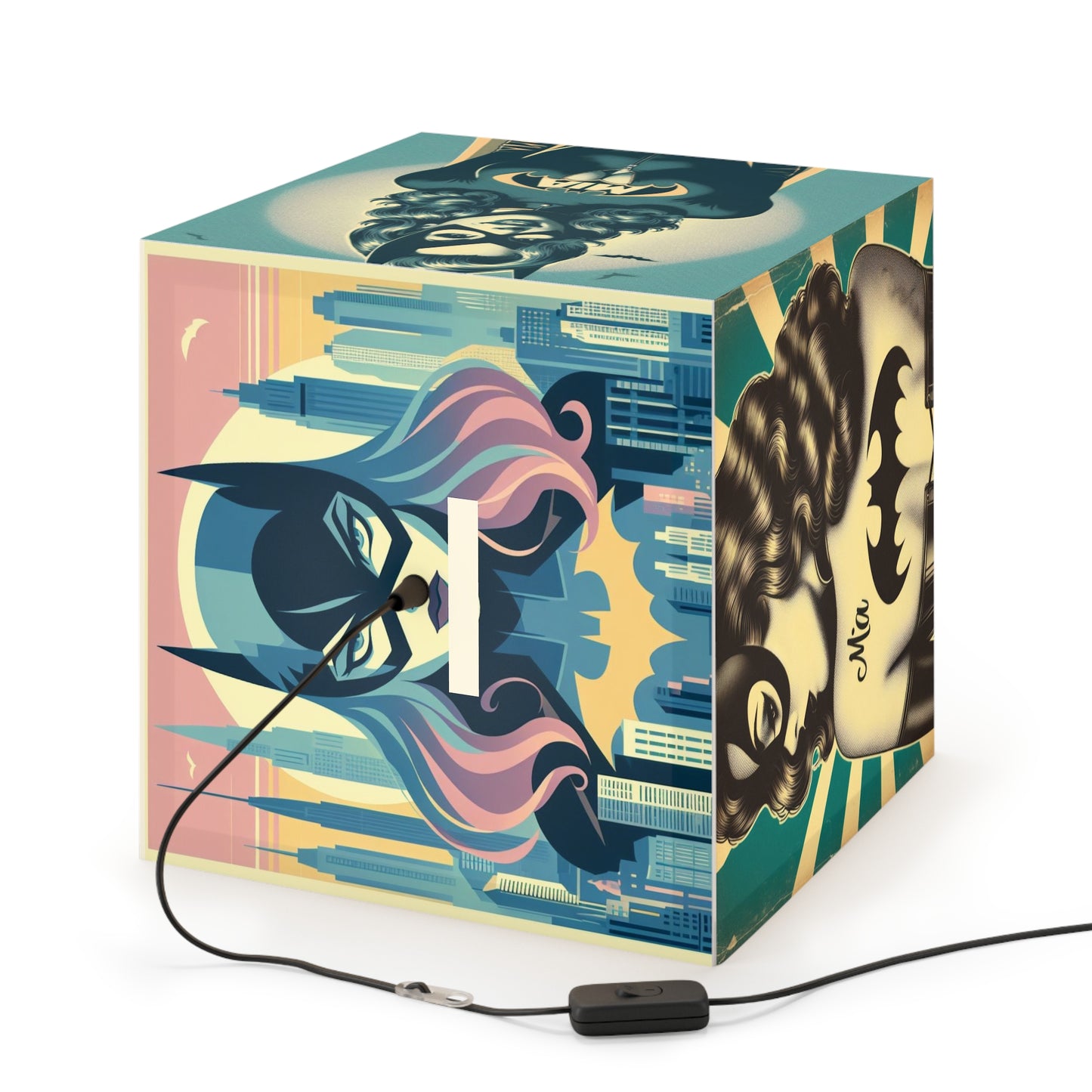 Batgirl Light Cube Lamp by Mia