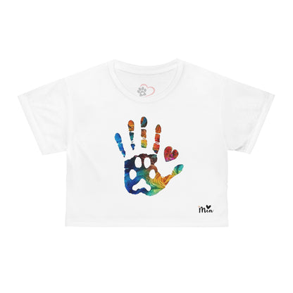 Mia Collection Crop Tee (AOP)
