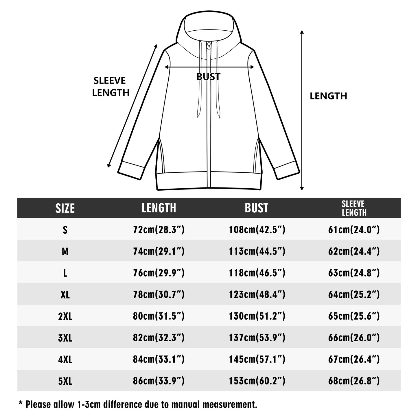 Mia Collection Adult Full Zip Turtleneck Hoodie Streetwear