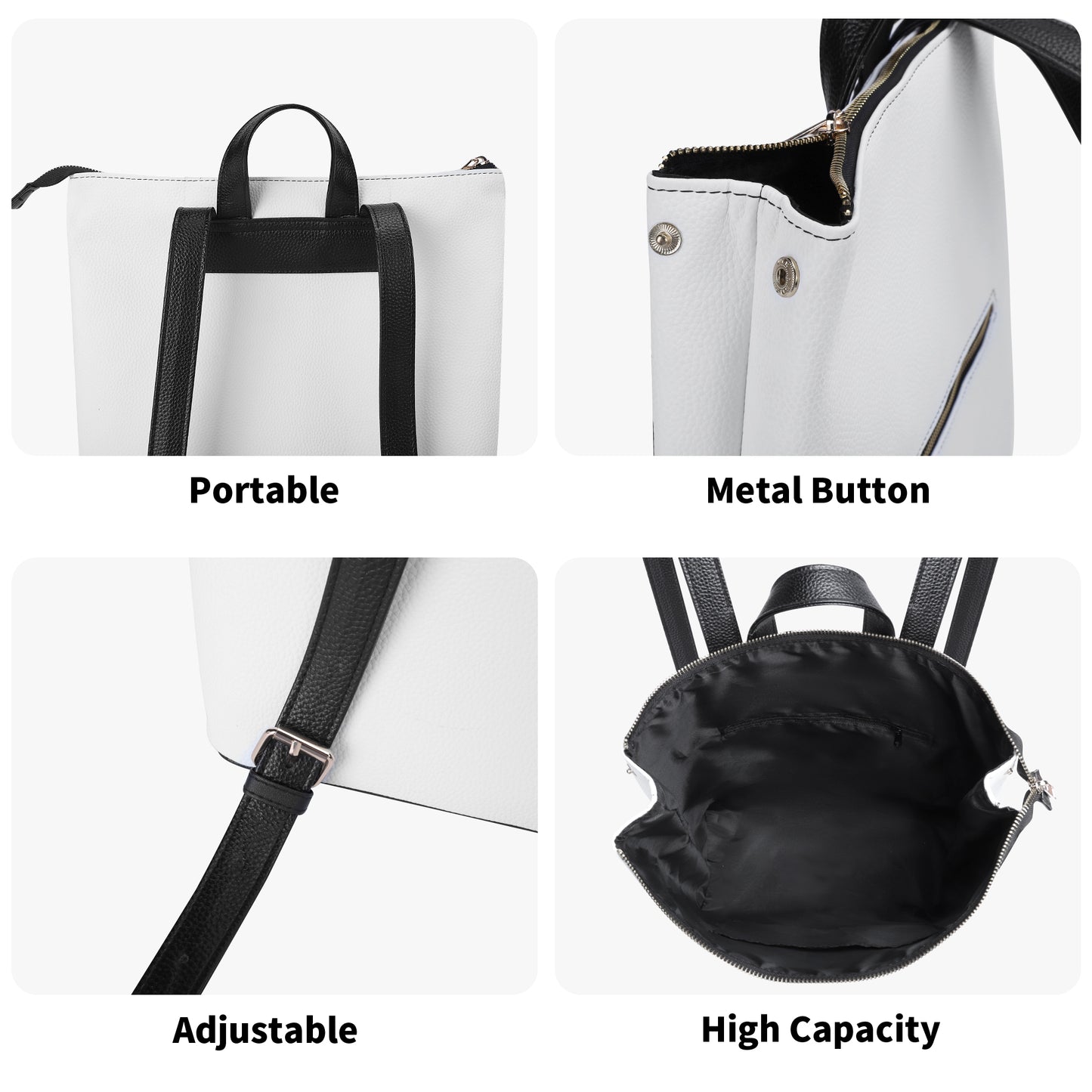 Leather Leisure Backpack by Mia