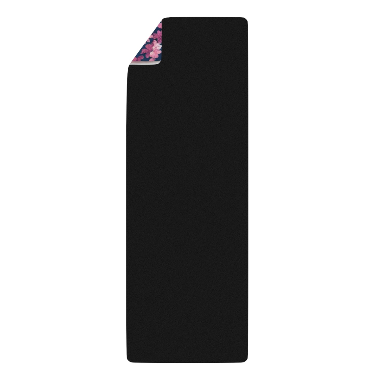 Charming Floral Yoga Mat with Mount Fuji Design