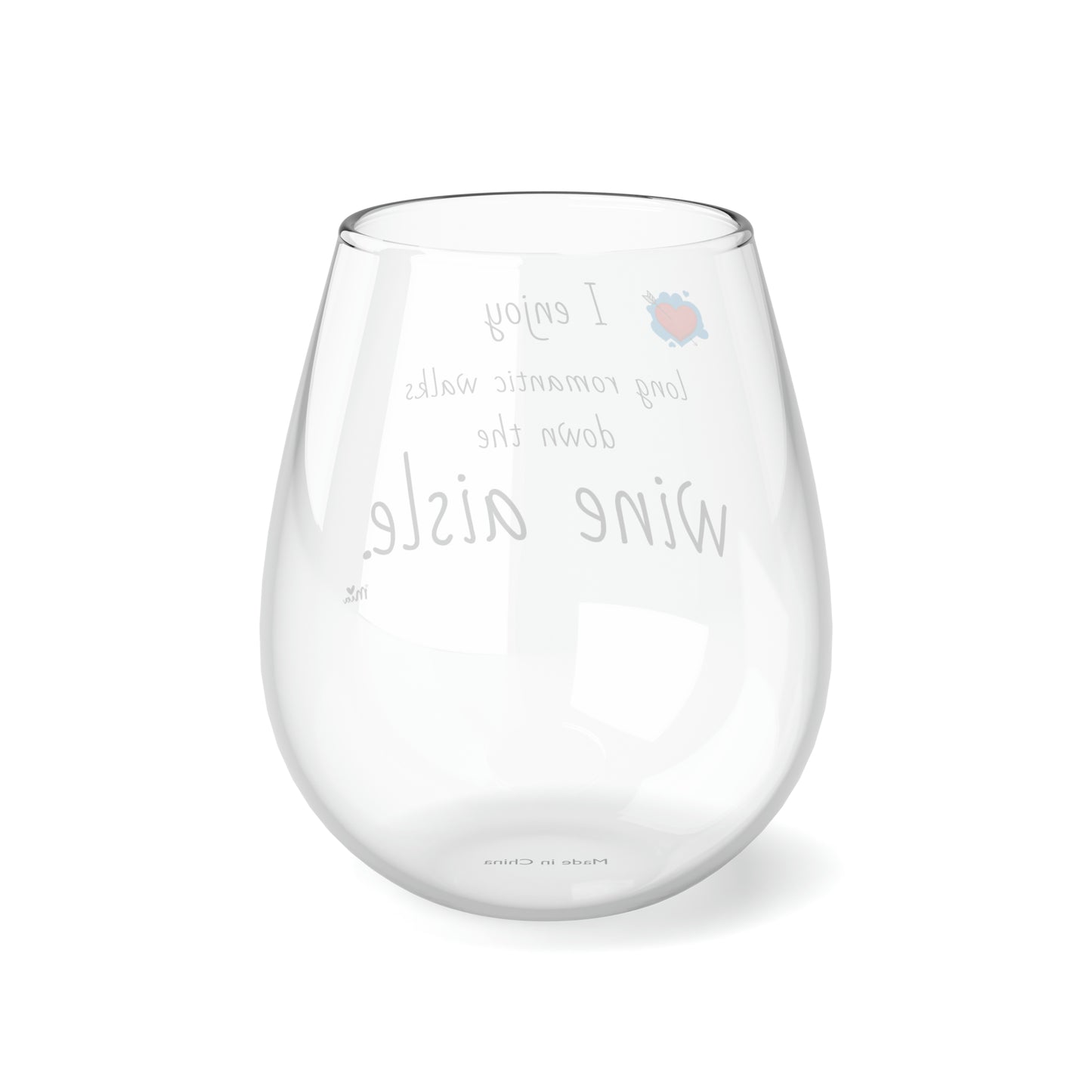 Mia Collection Stemless Wine Glasses, 11.75 oz