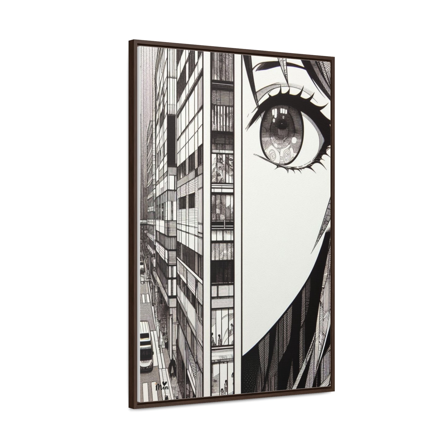 Mia Gallery Canvas Wraps, Vertical Frame
