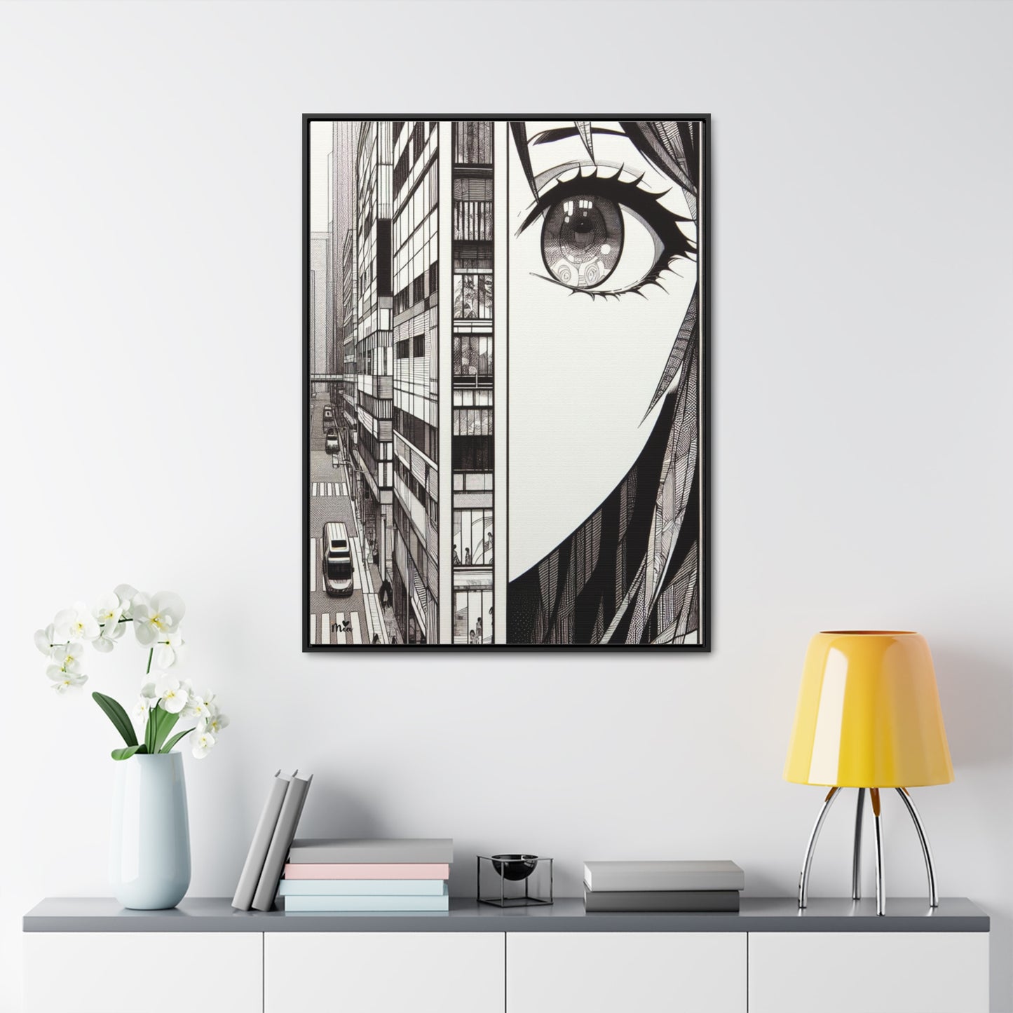 Mia Gallery Canvas Wraps, Vertical Frame