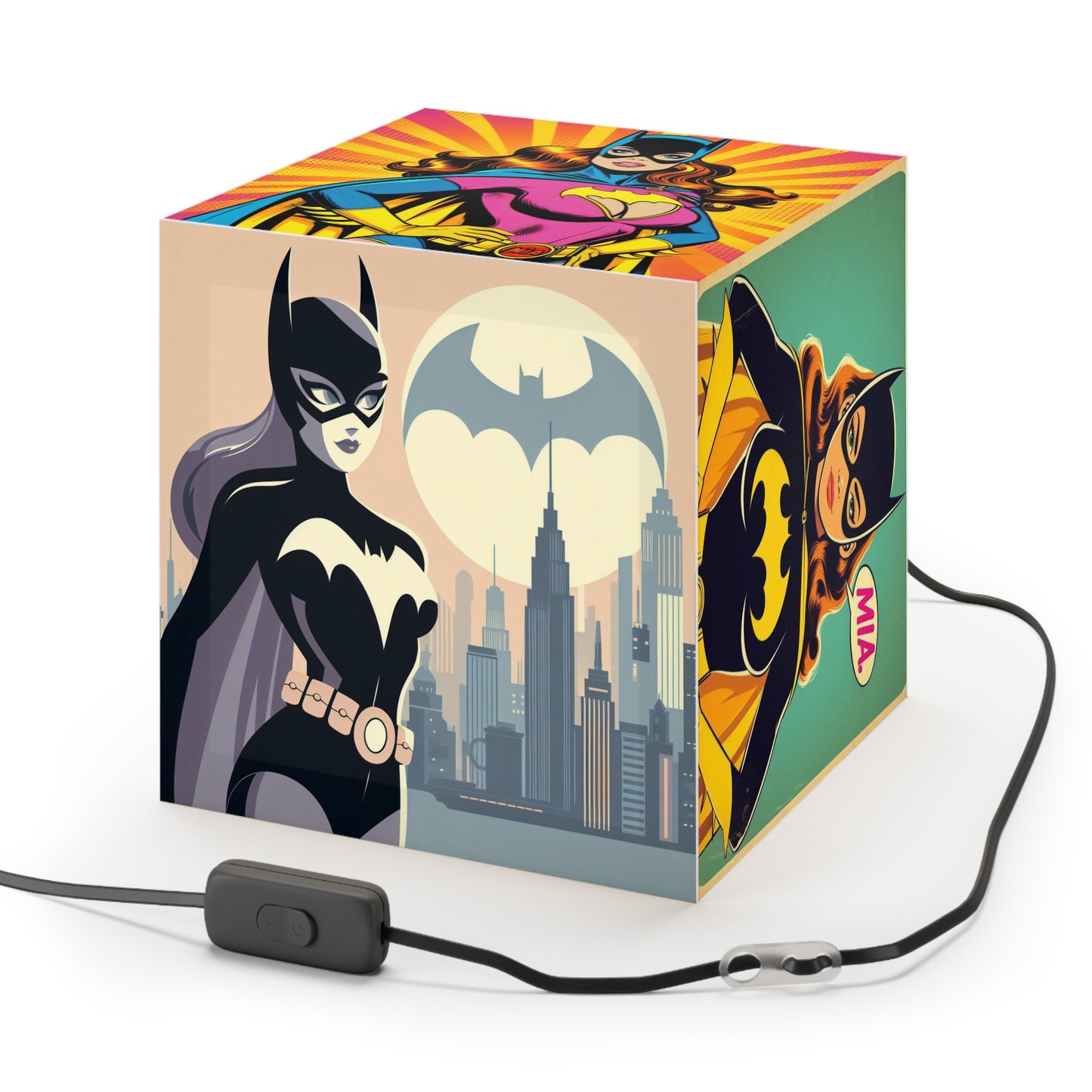 Batgirl Light Cube Lamp by Mia
