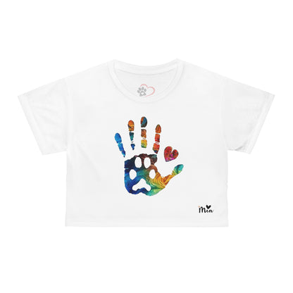 Mia Collection Crop Tee (AOP)