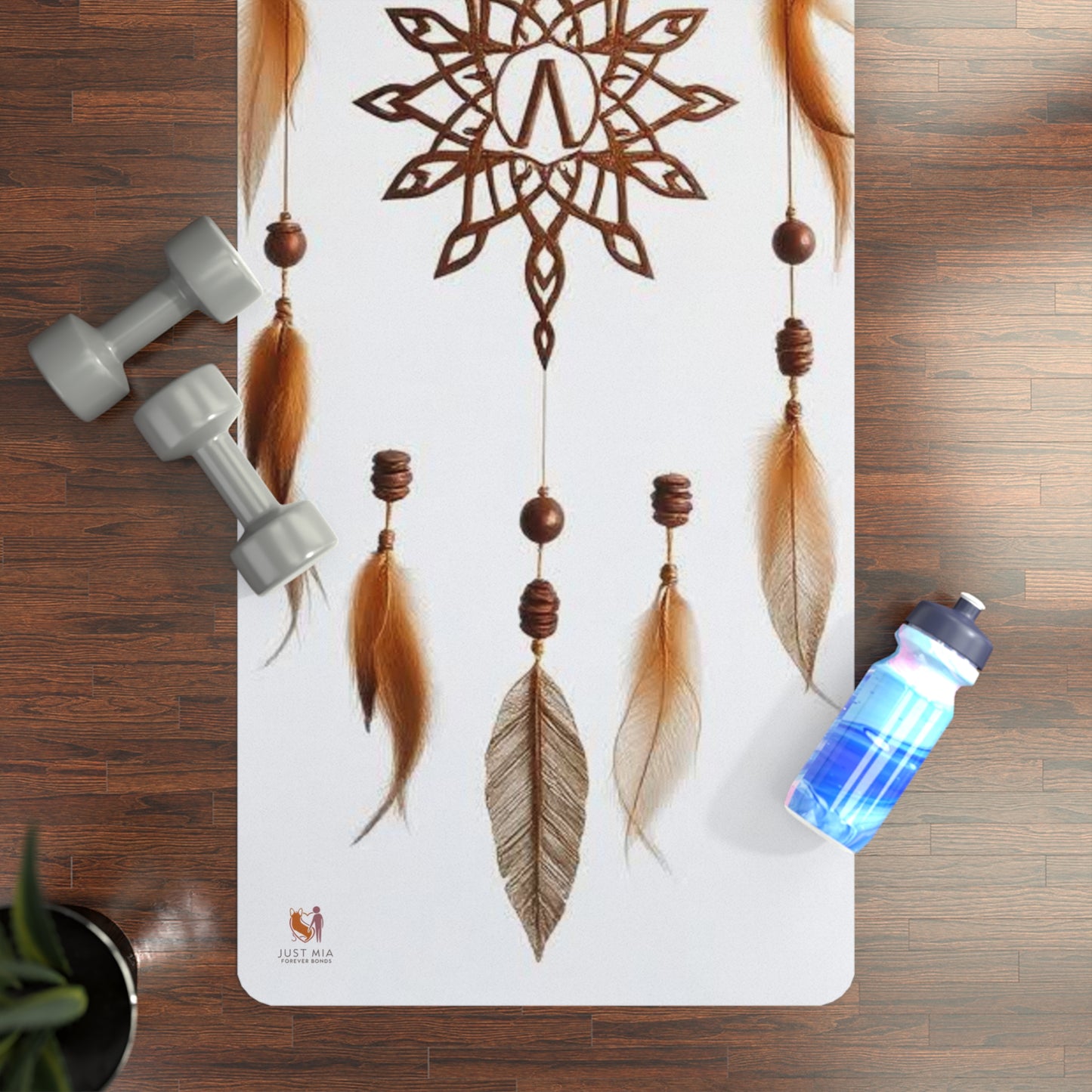 Dreamcatcher Rubber Yoga Mat for Mindfulness and Fitness
