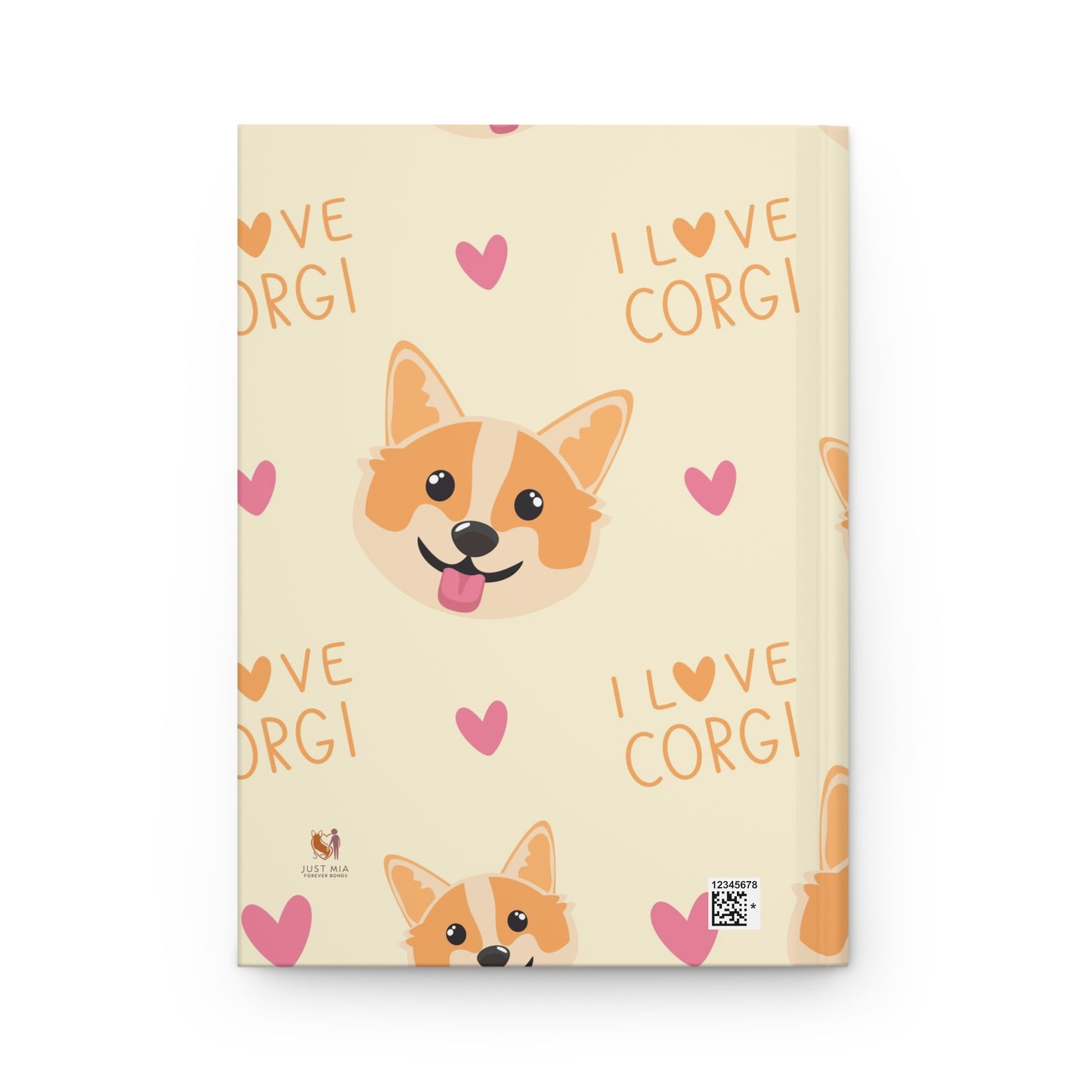 I Love Corgi Hardcover Journal - Cute Dog Lover's Diary
